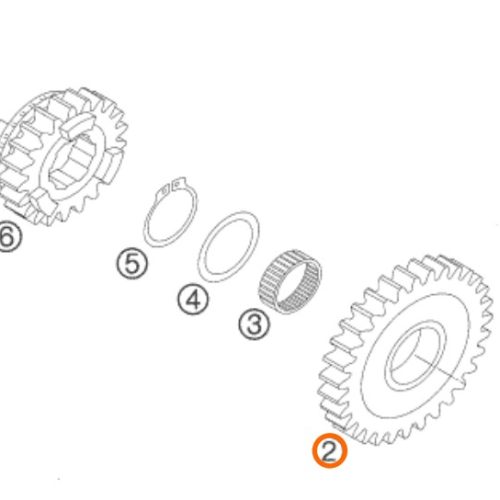 PIÑON DE 2DA 36T