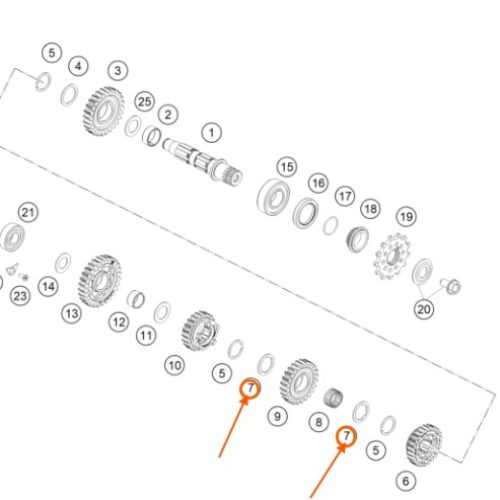 ARANDELA DE CAJA DE CAMBIOS