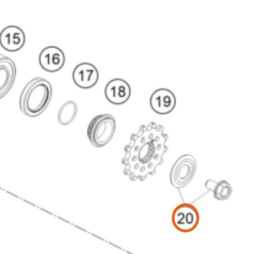 KIT DE PERNO/ARANDELA DE PINDNON 4T