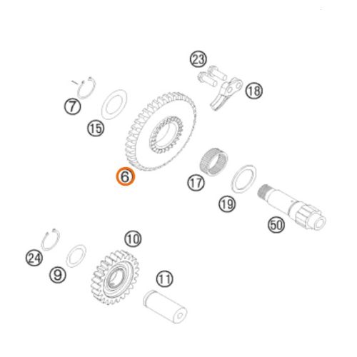 PIÑON DE ARRANQUE 39T 400-500 01-15