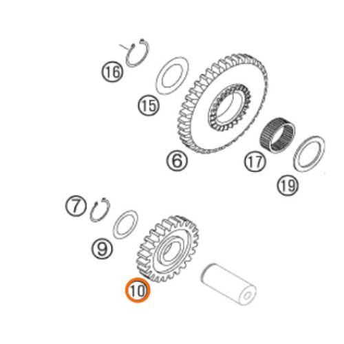 PIÑON DE ARRANQUE INTERMEDIO 24D EXC 99-07