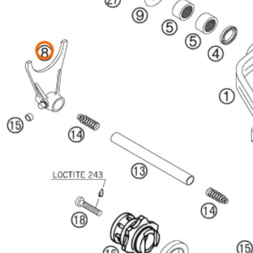 HORQUILLA DE CAMBIO 1/3G