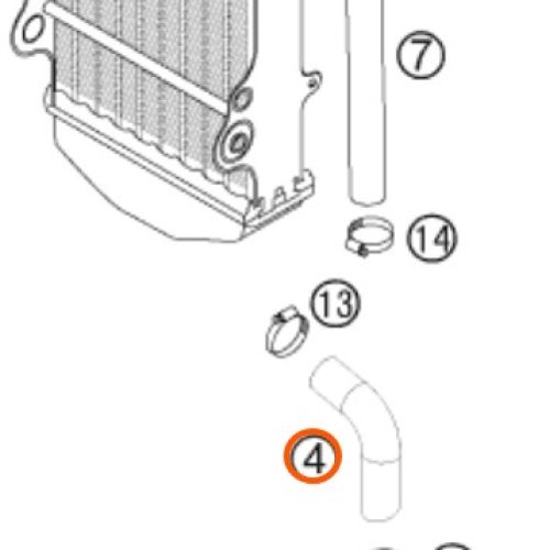 MANGUERA DE RADIADOR 4T