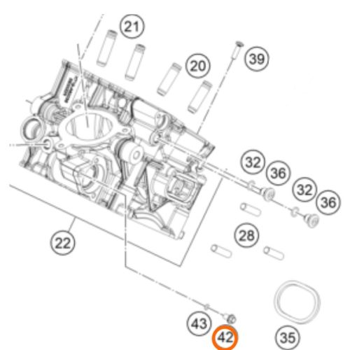 PERNO TAPON DE SANGRADO CABEZOTE 4T