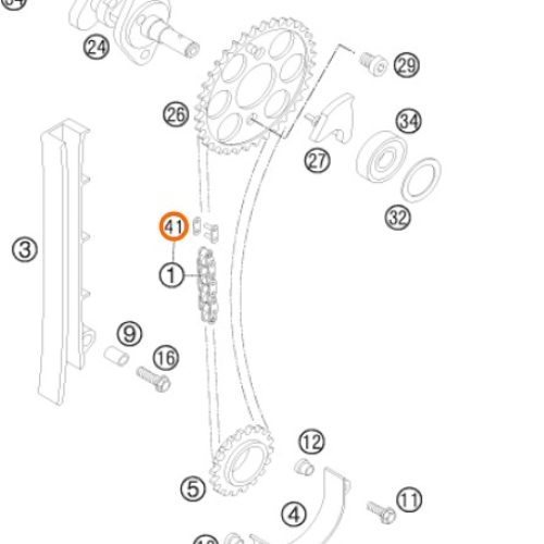 SEGURO DE CADENILLA DE DISTRIBUCION 4T SX/EXC 01-07