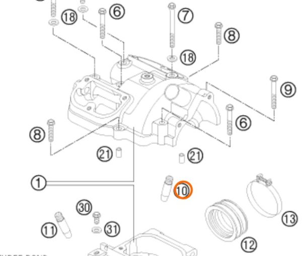 GUIA DE VALVULA 450/525 EXC 06-12