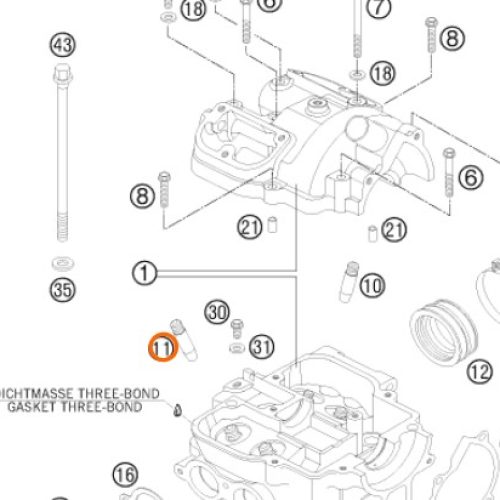 GUIA DE VALVULA DE ESCAPE SX/EXC