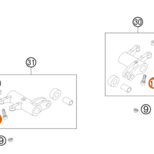 PERNO DE CALIBRACION DE VALVULA 4T 02-07