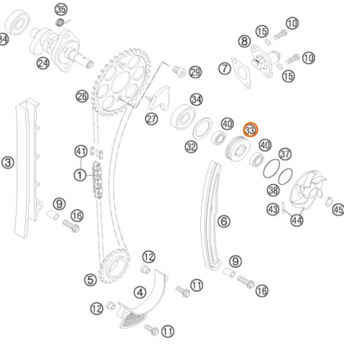 SOPORTE DE RETEN BOMBA DE AGUA 4T