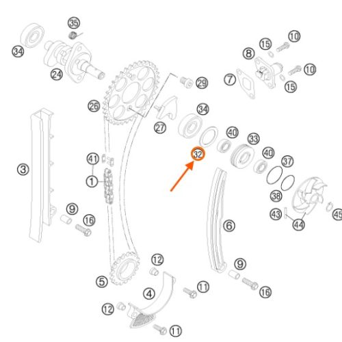 ARANDELA ESPACIDORA DE ARBOL DE LEVAS 01-07