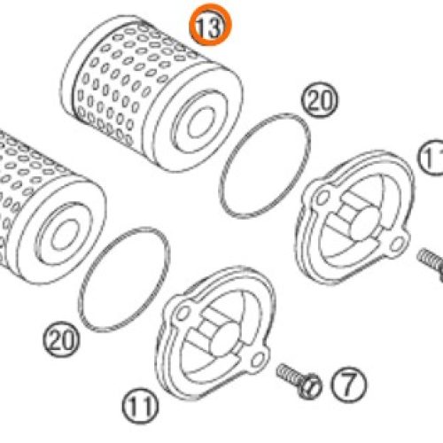 FILTRO DE ACEITE 4T CORTO
