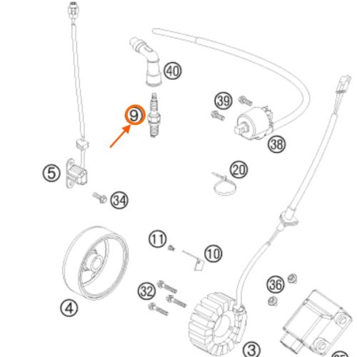 BUJIA 4T 450/525 EXC 03-07