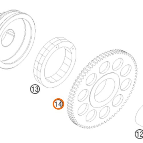 PIÑON LIBRE DE ARRANQUE 450/525 EXC/ATV 06-09