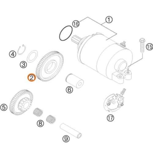 PIÑON DE ARRANQUE INTERMEDIO