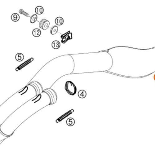 ESCAPE ORIGINAL HEADER 450 SX 03-04