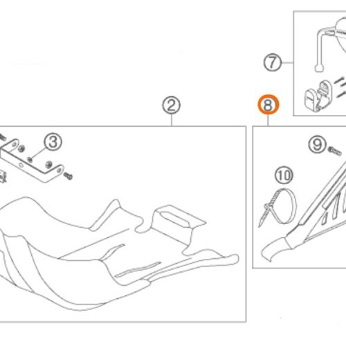 PROTECTOR DE ESCAPE SX/EXC 05-06
