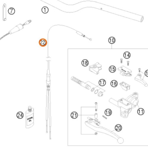 CABLE DE ESTRANGULADOR 950
