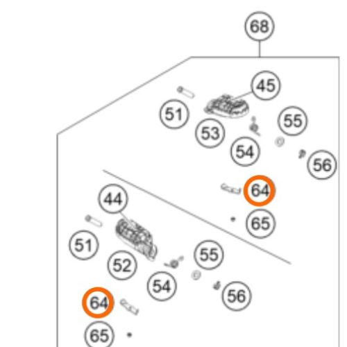 PLATINA SOPORTE DE CAUCHO DE ESTRIBO