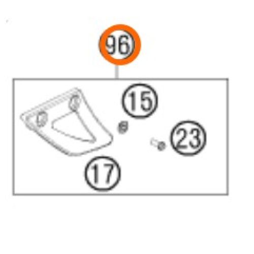 GUIA DE CADENA LATERAL 950/990 ADV