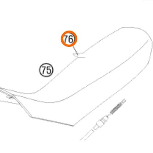 FORRO DE ASIENTO 950/990 NEGRO 03-10