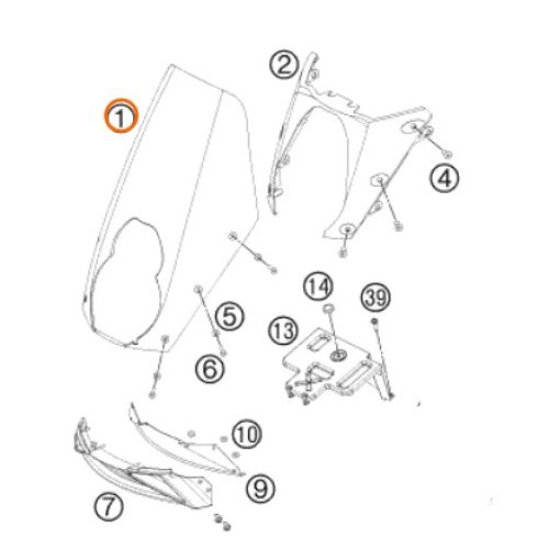 PARABRISAS 950/990 ADV 04-12