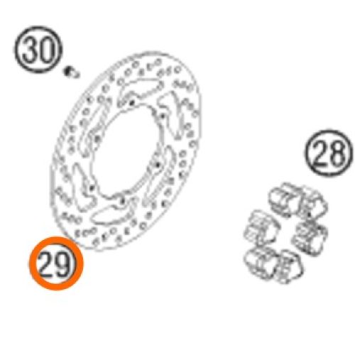 DISCO DE FRENO POS 690/950 04-05