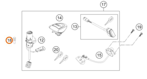 PERNO M8 DE SEGURIDAD SWICH 950-990 03-12