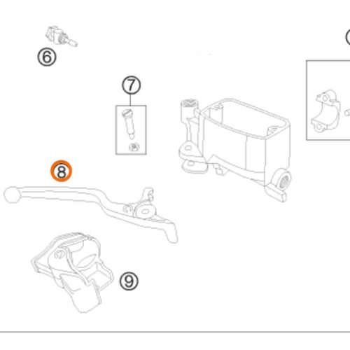 MANIGUETA DE FRENO 640/950/990 03-12
