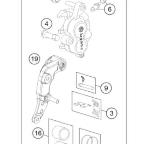 KIT DE REPARACION CALIPER DELANTERO