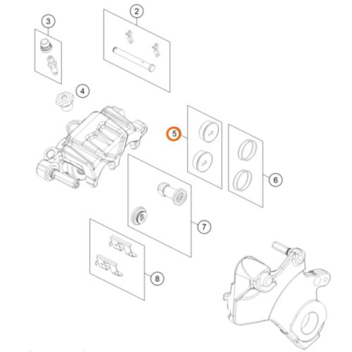PISTON DE MORDAZA DE FRENO ADV 04-12