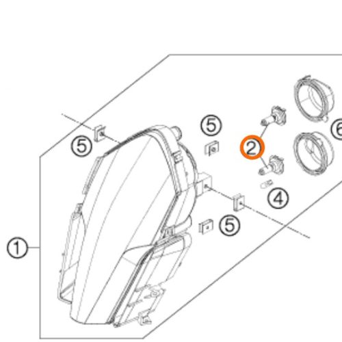 FOCO HALOGENO 950/990 04-12