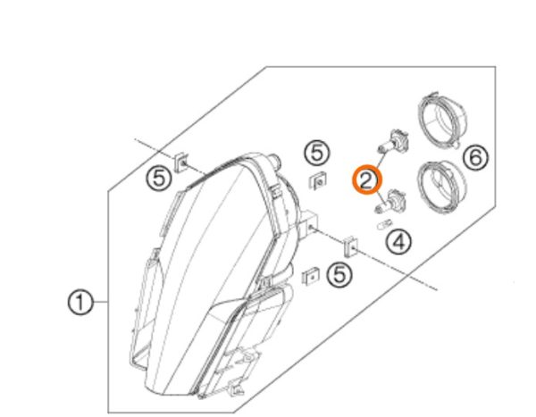FOCO HALOGENO 950/990 04-12