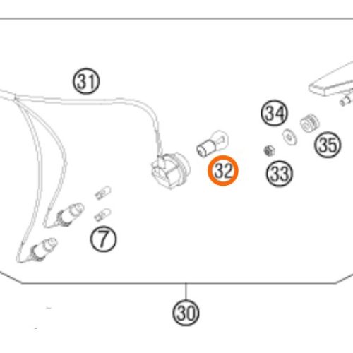 FOCO DE FRENO POST 950/990 03-09