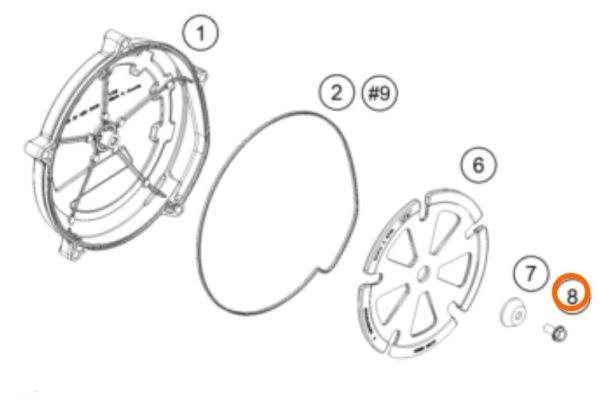 PERNO DE TAPA DE EMBRAGUE AUTOROSCANTE LC8 13-15