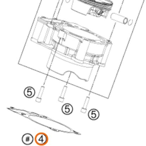 EMPAQUE DE BASE DE CILINDRO 4T 950 POST 04-05