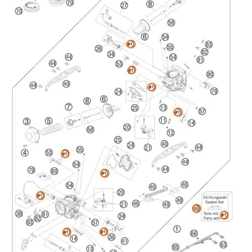 KIT DE EMPAQUES DE CARBURADOR 950 04-09