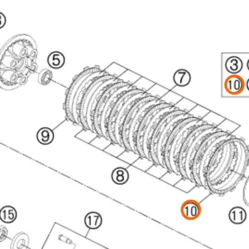 DISCO DE EMBRAGUE 950/990 2.8 MM 03-12