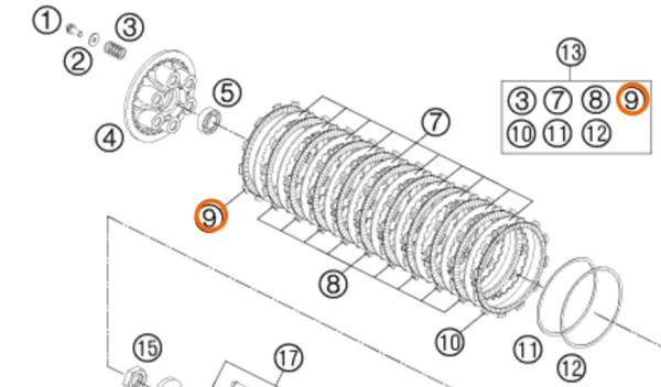 DISCO DE EMBRAGUE 950/990 03-12