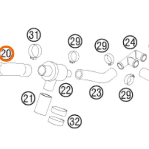 MANGUERA DE RADIADOR 950/990 03-12