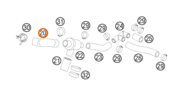 MANGUERA DE RADIADOR 950/990 03-12