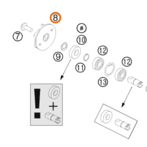 PROPELA DE BOMBA DE AGUA 950/990 04-08