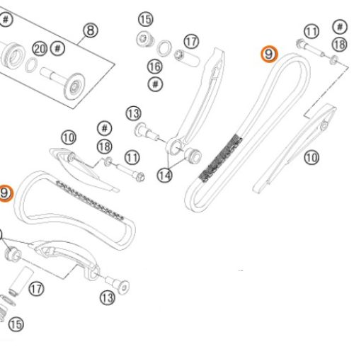 CADENILLA DE DISTRIBUCION 950/990 04-12