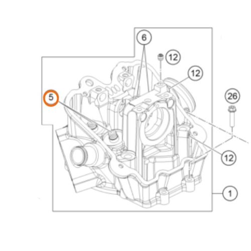 GUIA DE VALVULA DE ESCAPE 950/990