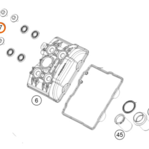 PERNO M6 DE TAPA VALVULA 1050-1290 ADV/S.DUKE