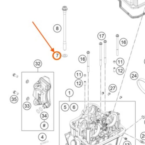 ARANDELA DE CABEZOTE 950