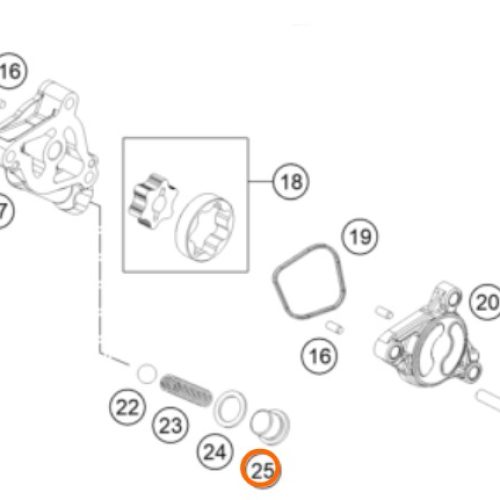 PERNO TAPON M16 DE BOMBA DE ACEITE