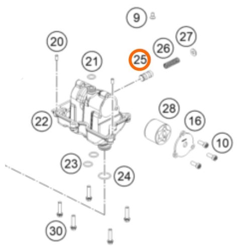 PISTON DE BOMBA DE ACEITE 1290
