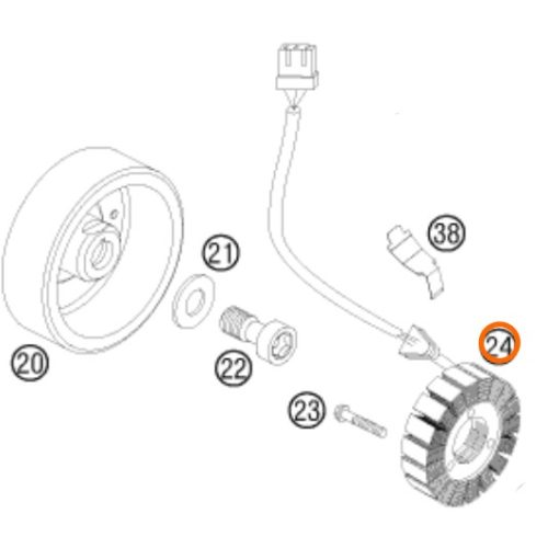 STATOR ADV/DUKE/SM 950/990 03-12