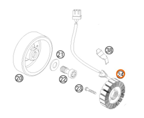 STATOR ADV/DUKE/SM 950/990 03-12
