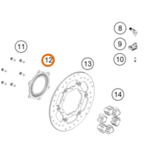 RUEDA DE SENSOR DE ABS POSTERIOR 790 ADV 2019